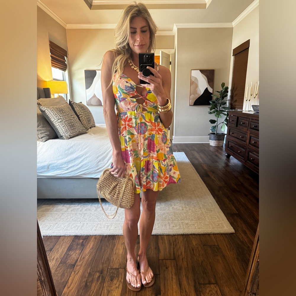 ILLA ILLA Vibrant Floral Mini Dress